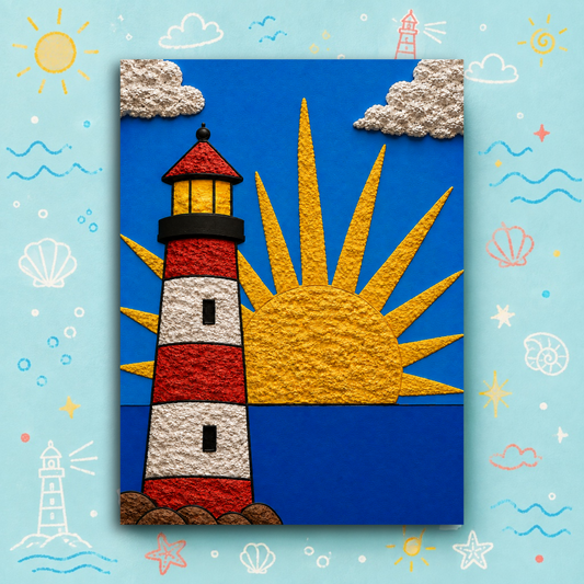 Paper Texture Art - The Sunset Watch