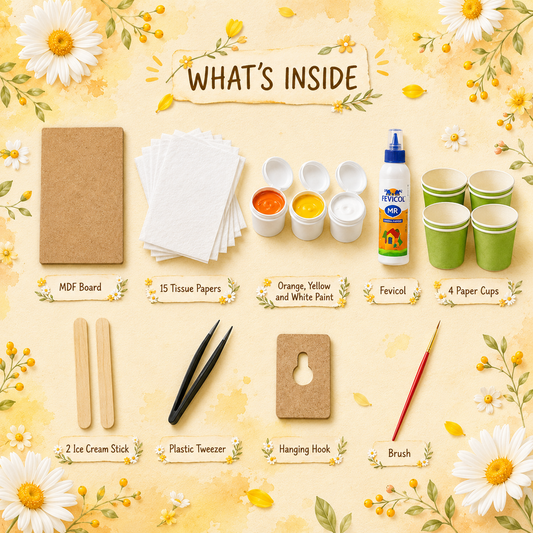 Paper Texture Art - The Daisy Season