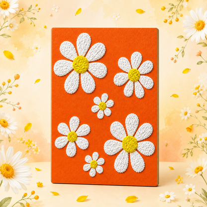 Paper Texture Art - The Daisy Season