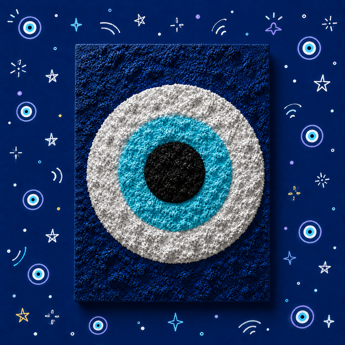 Paper Texture Art - The Guardian Eye