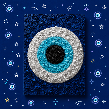 Paper Texture Art - The Guardian Eye