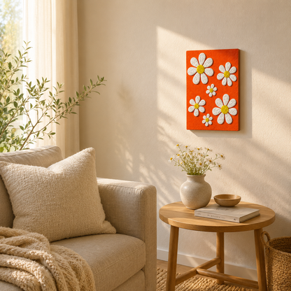Paper Texture Art - The Daisy Season