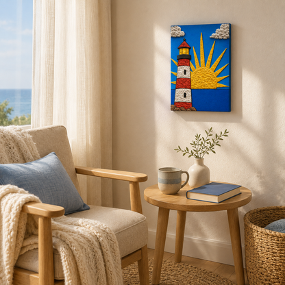 Paper Texture Art - The Sunset Watch