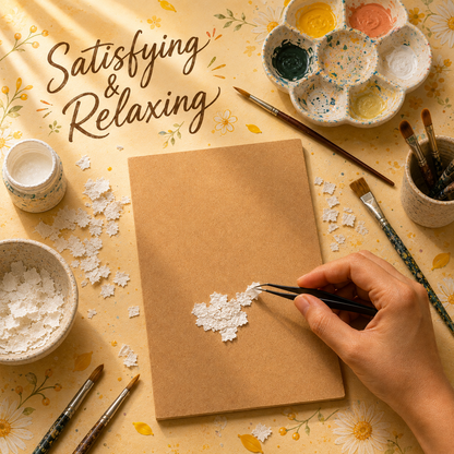 Paper Texture Art - The Daisy Season
